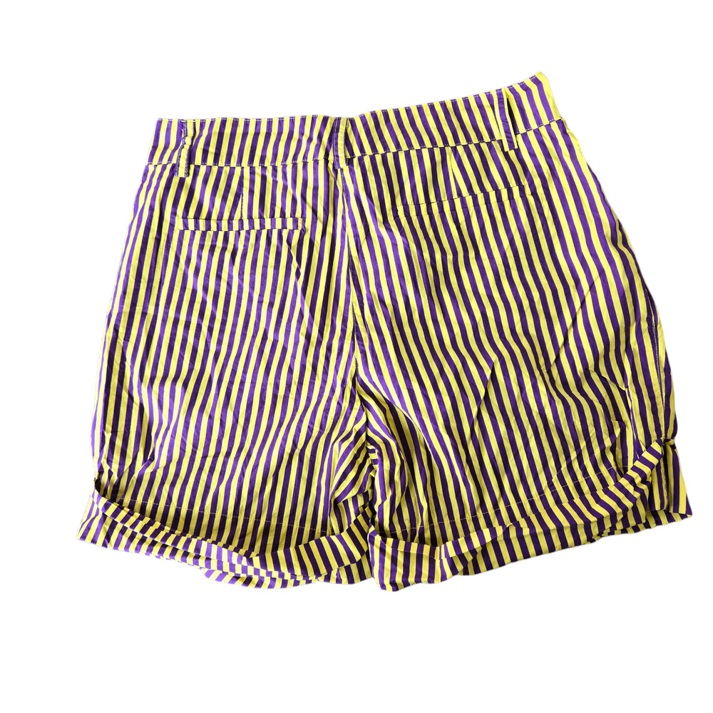 P.A.R.O.S.H. Purple Yellow Stripe Shorts Size XS - Picture 2 of 11